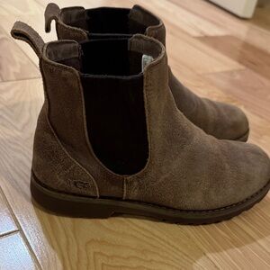 UGG Kids Chocolate Suede Boots